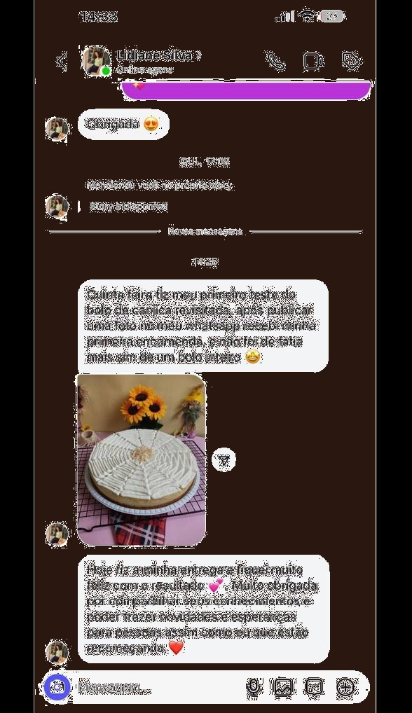 Depoimento Lidiane Silva sobre canjica revisitada