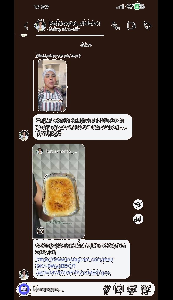 Depoimento Katia Monte sobre cocada brûlée